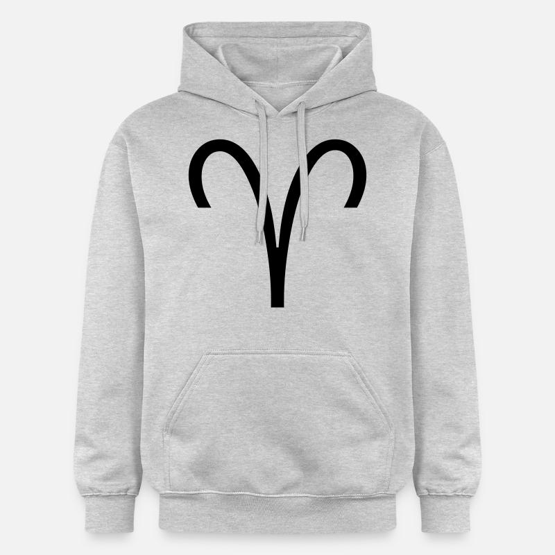 Zodiac: Bélier - Sweat à capuche Softstyle® Gildan Unisexe - gris clair chiné
