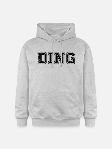 Couple design couple ding dong wedding gift - Gildan Unisex Softstyle® Midweight Hoodie - light heather grey