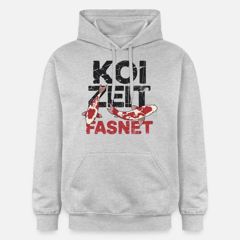 Koi Zeit Fasnet - Carnaval Carnaval - Sweat à capuche Softstyle® Gildan Unisexe - gris clair chiné