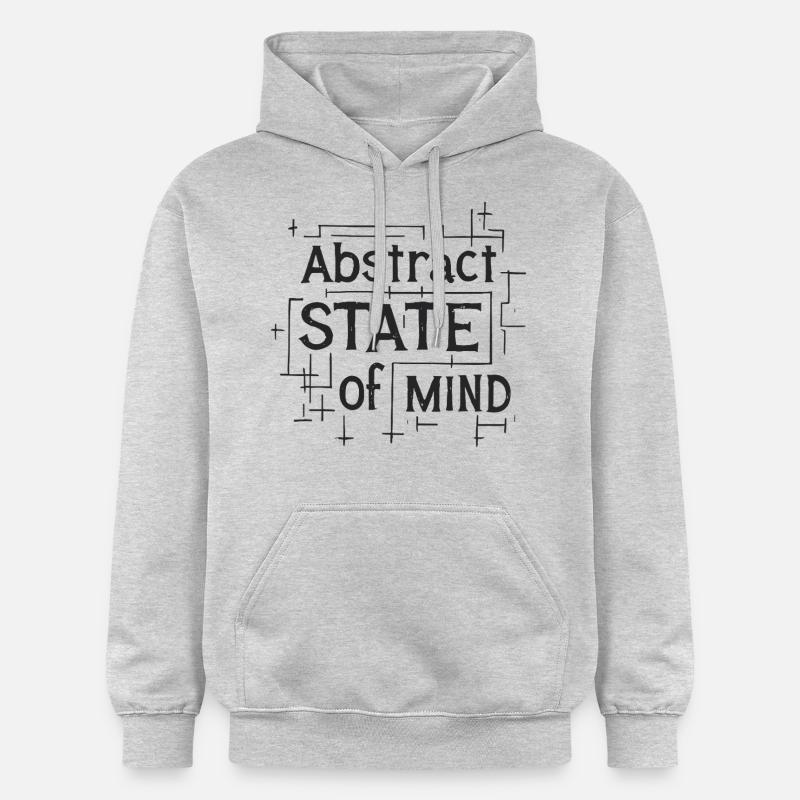Citation sur l’état d’ abstrait - Sweat à capuche Softstyle® Gildan Unisexe - gris clair chiné