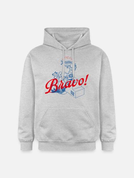 Asterix & Obelix Bravo! Characters Design - Gildan Unisex Softstyle® Midweight Hoodie - light heather grey