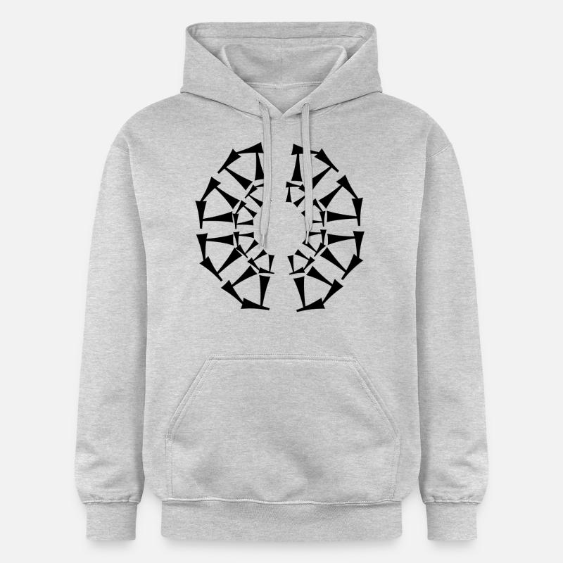 Conception tri-circulaire - Sweat à capuche Softstyle® Gildan Unisexe - gris clair chiné