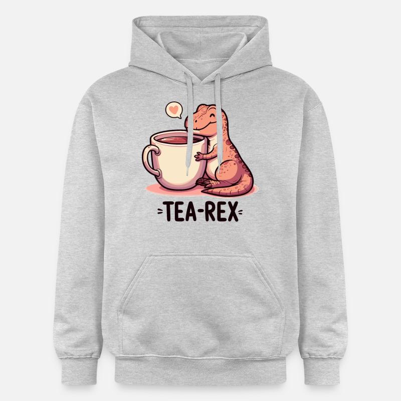 Tee Rex Tee-Rex Teetrinker Geschenk - Gildan Unisex Softstyle® Midweight Hoodie - Hellgrau meliert