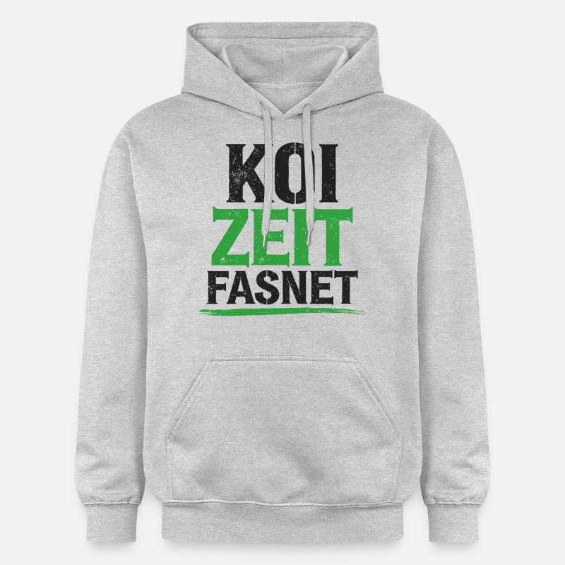 Koi Zeit Fasnet - Carnaval Carnaval - Sweat à capuche Softstyle® Gildan Unisexe - gris clair chiné
