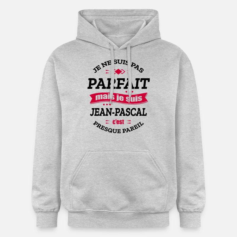 JEAN-PASCAL PARFAIT - PRENOM JEAN-PASCAL - Sweat à capuche Softstyle® Gildan Unisexe - gris clair chiné