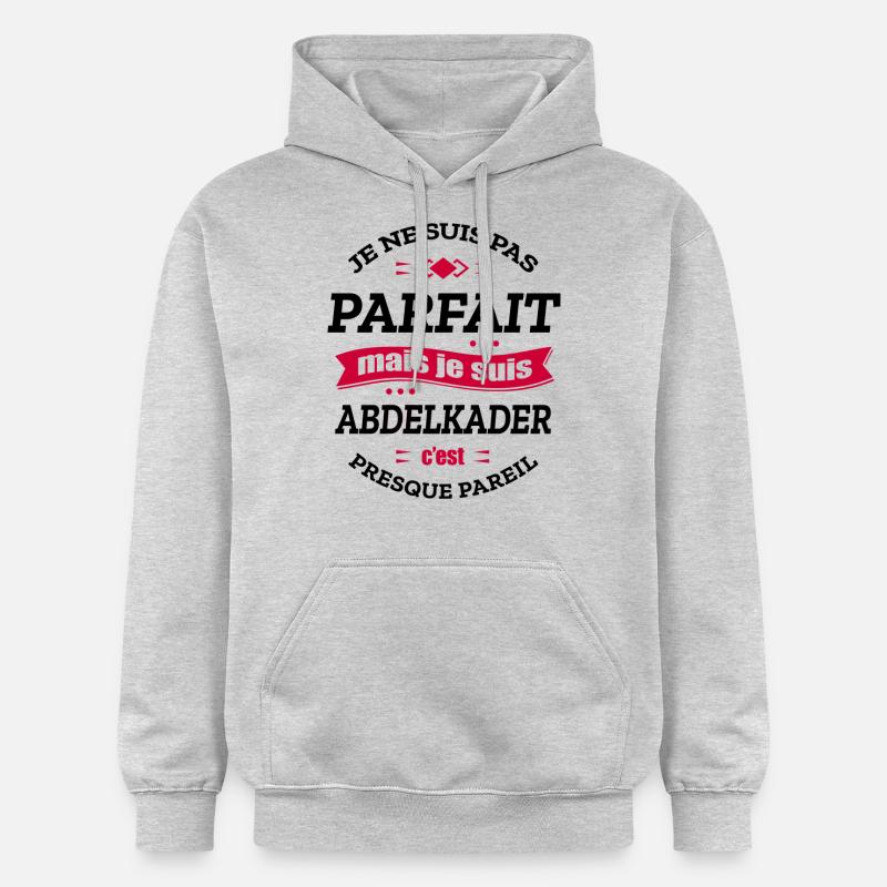 ABDELKADER PARFAIT - PRENOM ABDELKADER - Sweat à capuche Softstyle® Gildan Unisexe - gris clair chiné