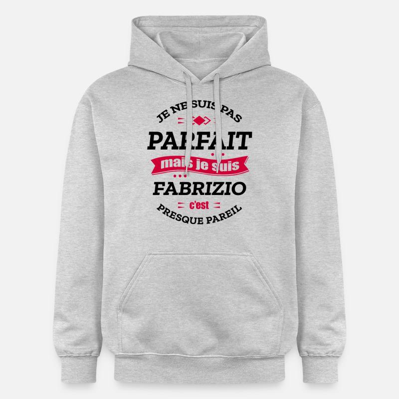 FABRIZIO PARFAIT - PRENOM FABRIZIO - Sweat à capuche Softstyle® Gildan Unisexe - gris clair chiné