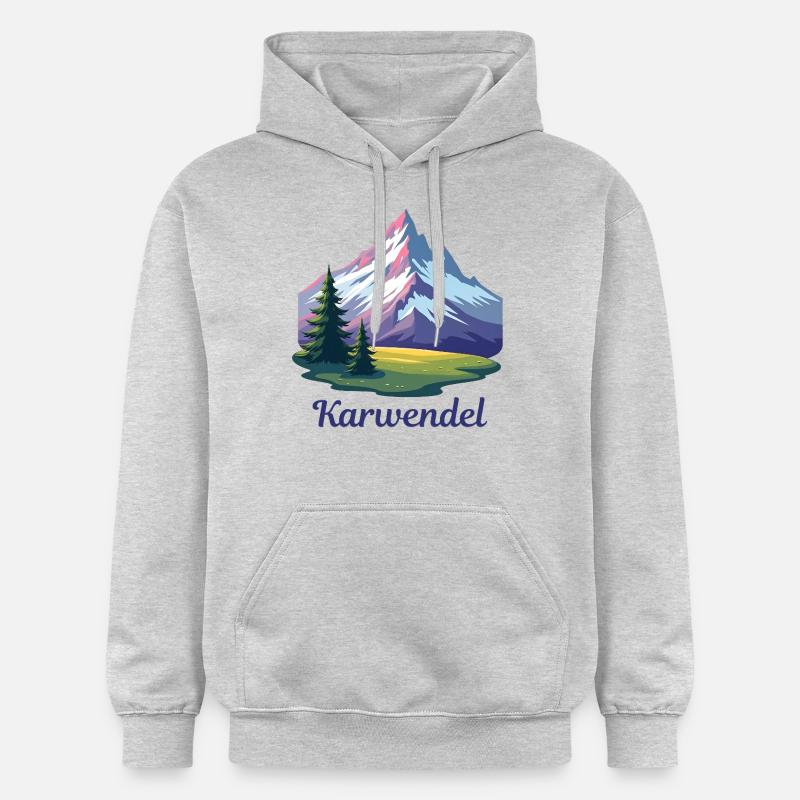 Karwendel - Sweat à capuche Softstyle® Gildan Unisexe - gris clair chiné