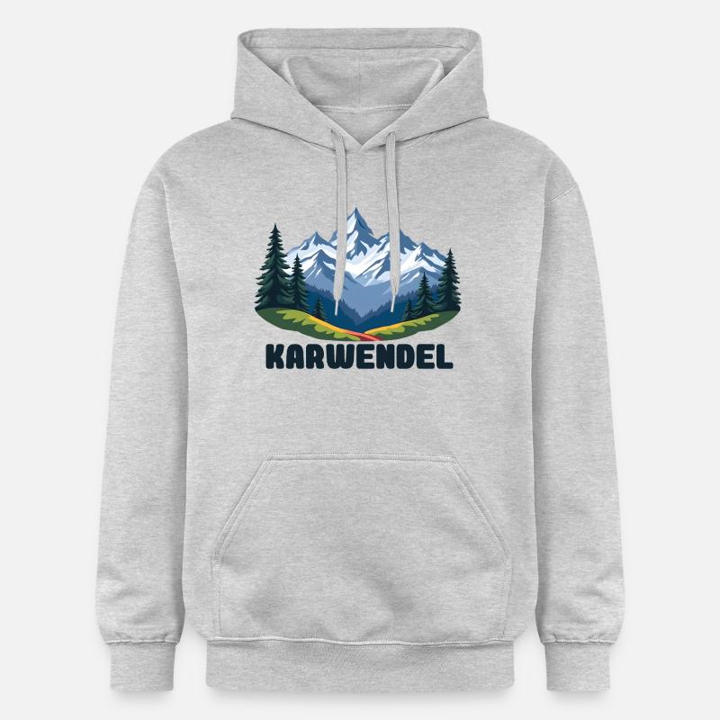 Karwendel - Sweat à capuche Softstyle® Gildan Unisexe - gris clair chiné