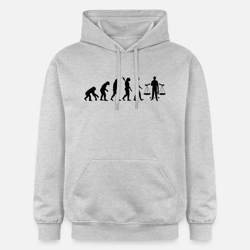 PROCUREUR évolution JURA Noir - Sweat à capuche Softstyle® Gildan Unisexe - gris clair chiné