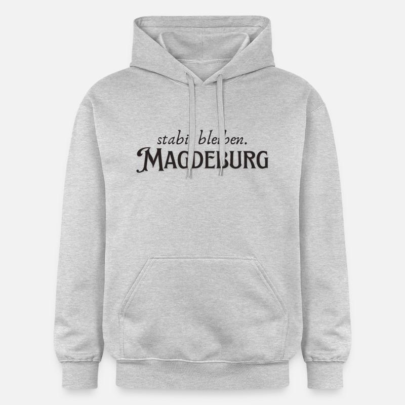 Magdebourg reste stable - Sweat à capuche Softstyle® Gildan Unisexe - gris clair chiné