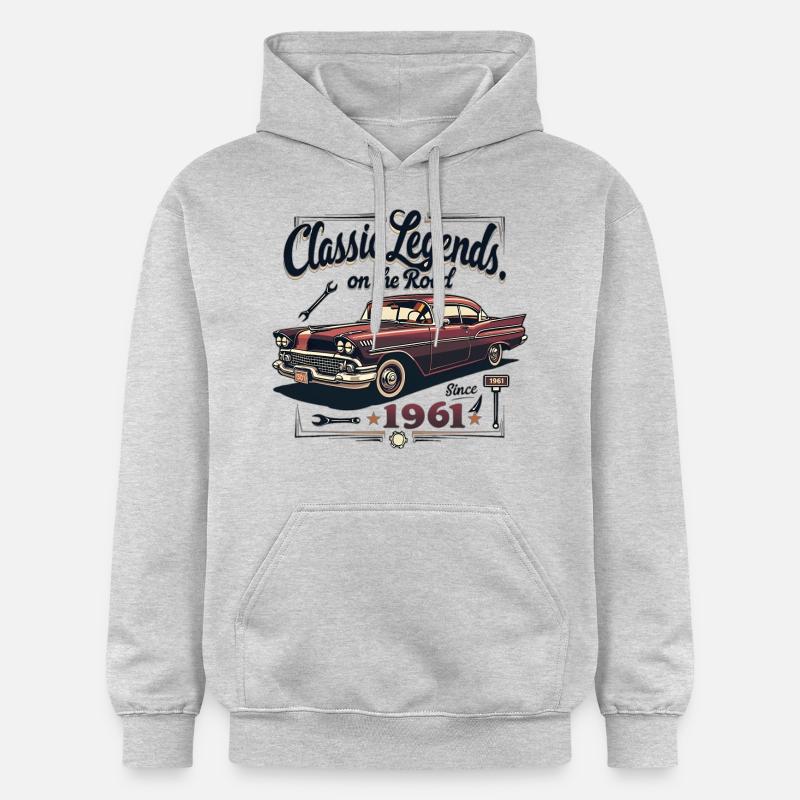 Oldtimer - Légendes classiques - Sweat à capuche Softstyle® Gildan Unisexe - gris clair chiné