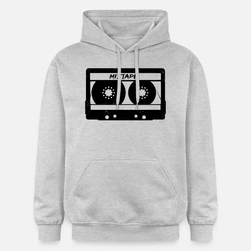 Cassette de mixtape cassette - Sweat à capuche Softstyle® Gildan Unisexe - gris clair chiné