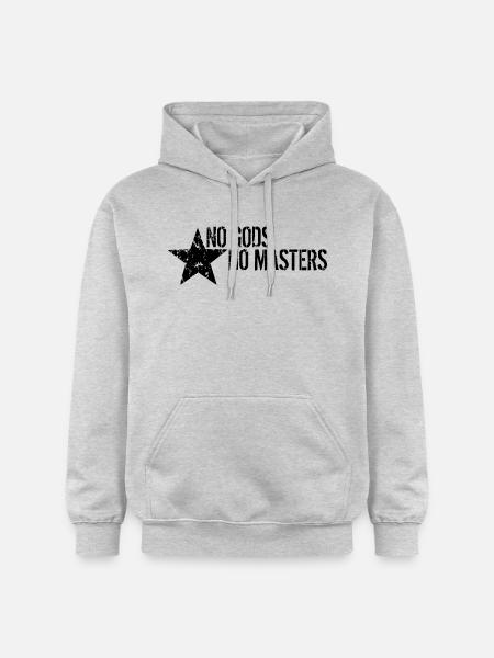 No Gods No Masters - Gildan Unisex Softstyle® Midweight Hoodie - light heather grey