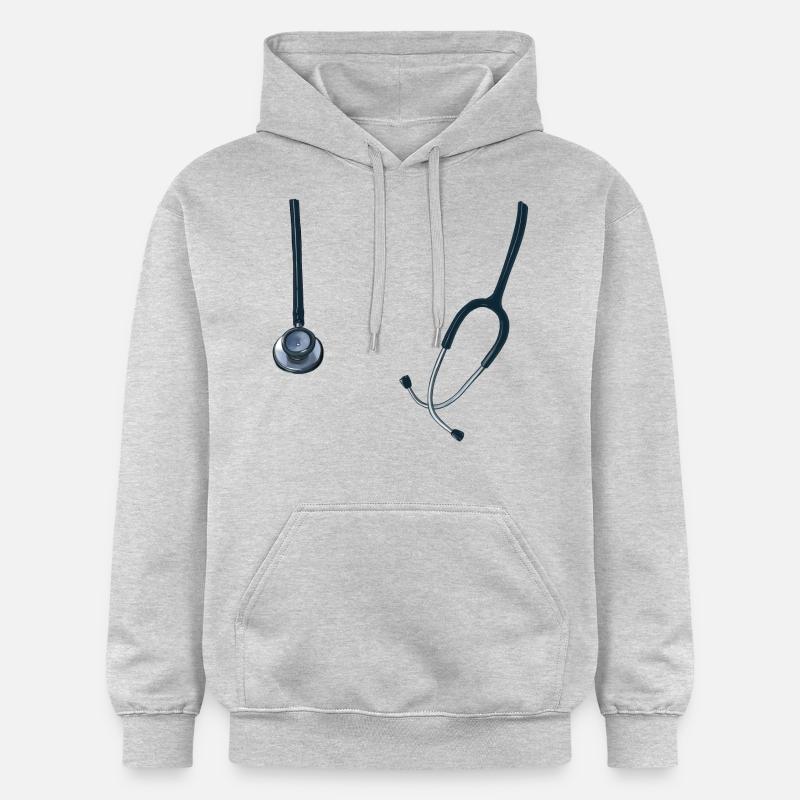 stéthoscope - Sweat à capuche Softstyle® Gildan Unisexe - gris clair chiné