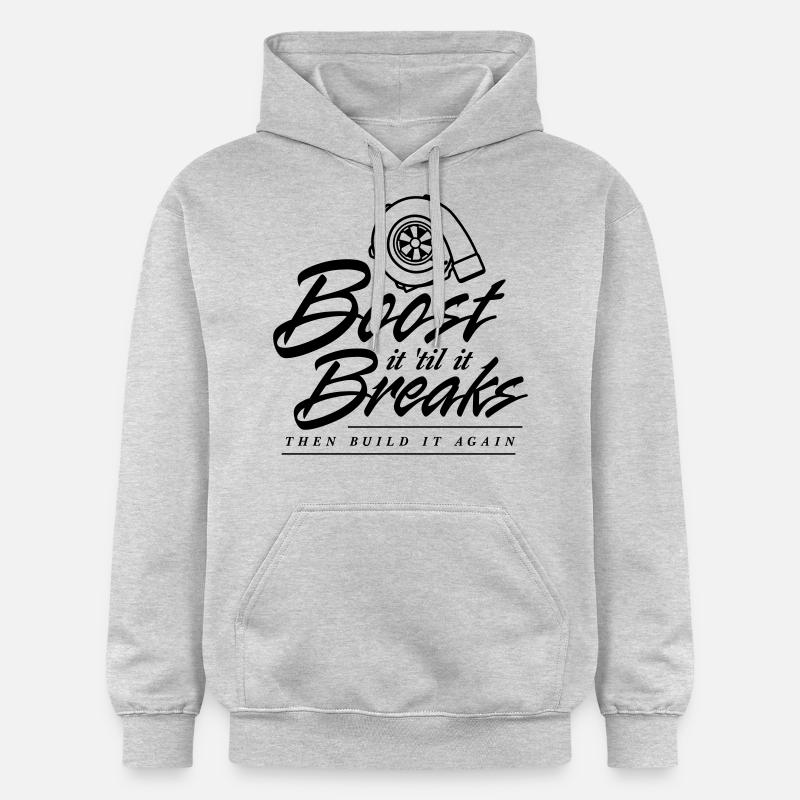 Boost es bis es bricht - Gildan Unisex Softstyle® Midweight Hoodie - Hellgrau meliert