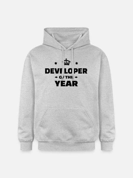 Entwickler / Informatiker / Programmierer / - Gildan Unisex Softstyle® Midweight Hoodie - Hellgrau meliert