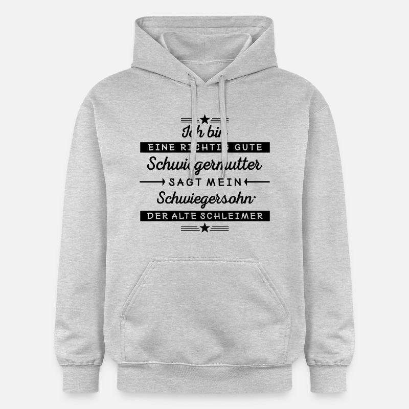Je suis une bonne belle-mère - Sweat à capuche Softstyle® Gildan Unisexe - gris clair chiné