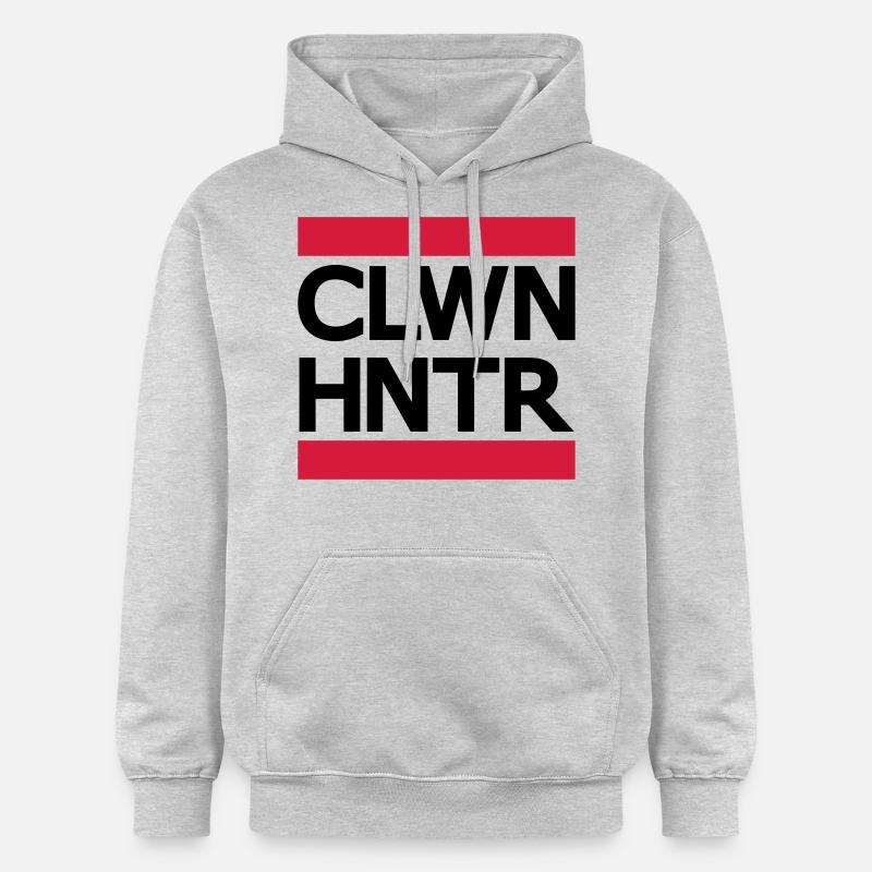 Chasseur de clown - Sweat à capuche Softstyle® Gildan Unisexe - gris clair chiné