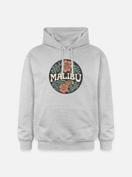 Retro Malibu - Gildan Unisex Softstyle® Midweight Hoodie - light heather grey