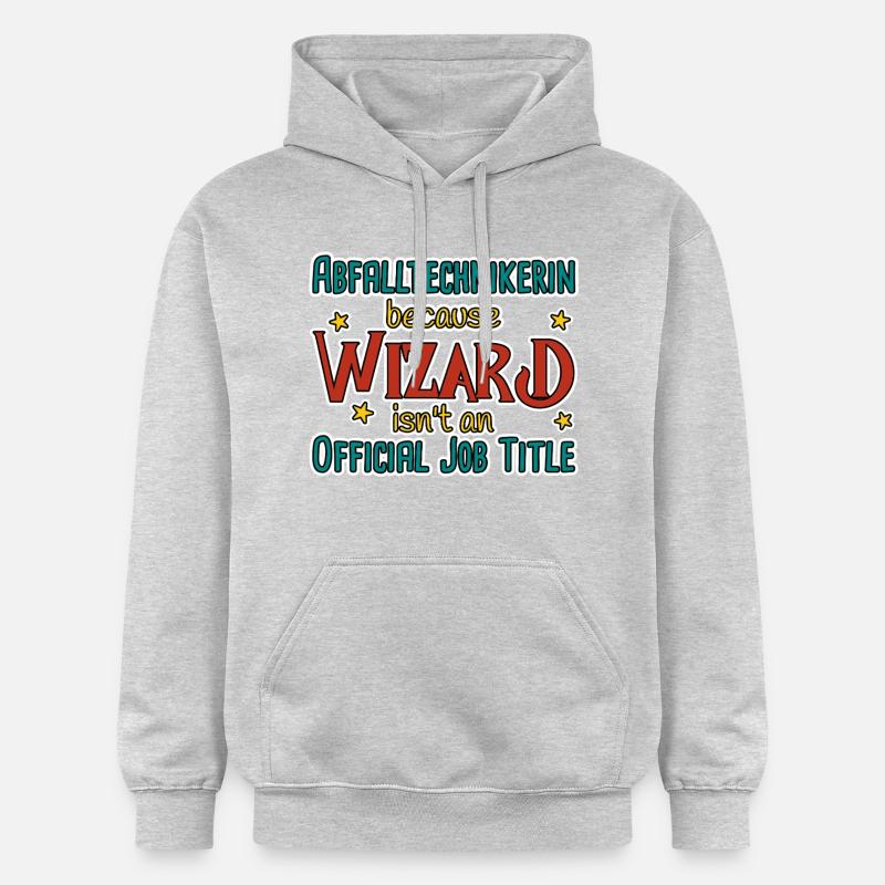 Abfalltechnikerin Wizard - Gildan Unisex Softstyle® Midweight Hoodie - Hellgrau meliert