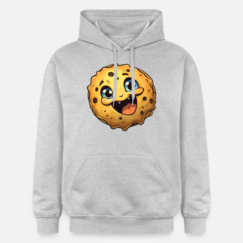 Biscuit Biscuit Drôle Mignon - Sweat à capuche Softstyle® Gildan Unisexe - gris clair chiné
