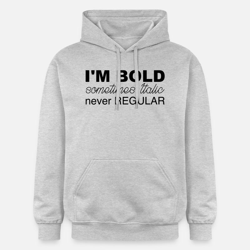 i m bold - Sweat à capuche Softstyle® Gildan Unisexe - gris clair chiné