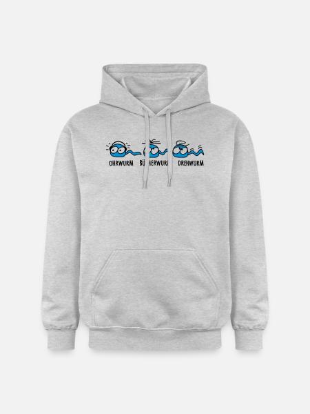drei Musen - Gildan Unisex Softstyle® Midweight Hoodie - Hellgrau meliert
