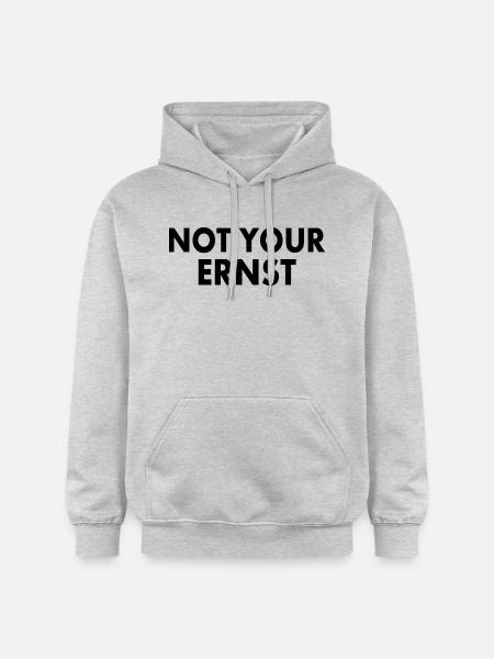 Not your ernst - Gildan Unisex Softstyle® Midweight Hoodie - Hellgrau meliert