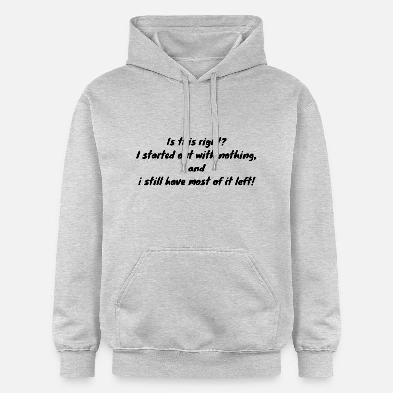 Il ne reste plus rien - Sweat à capuche Softstyle® Gildan Unisexe - gris clair chiné