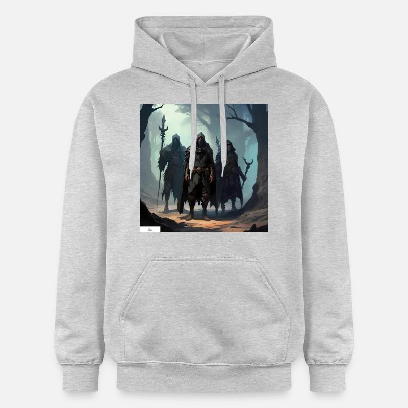 Amis de la fantasy ancienne - Sweat à capuche Softstyle® Gildan Unisexe - gris clair chiné