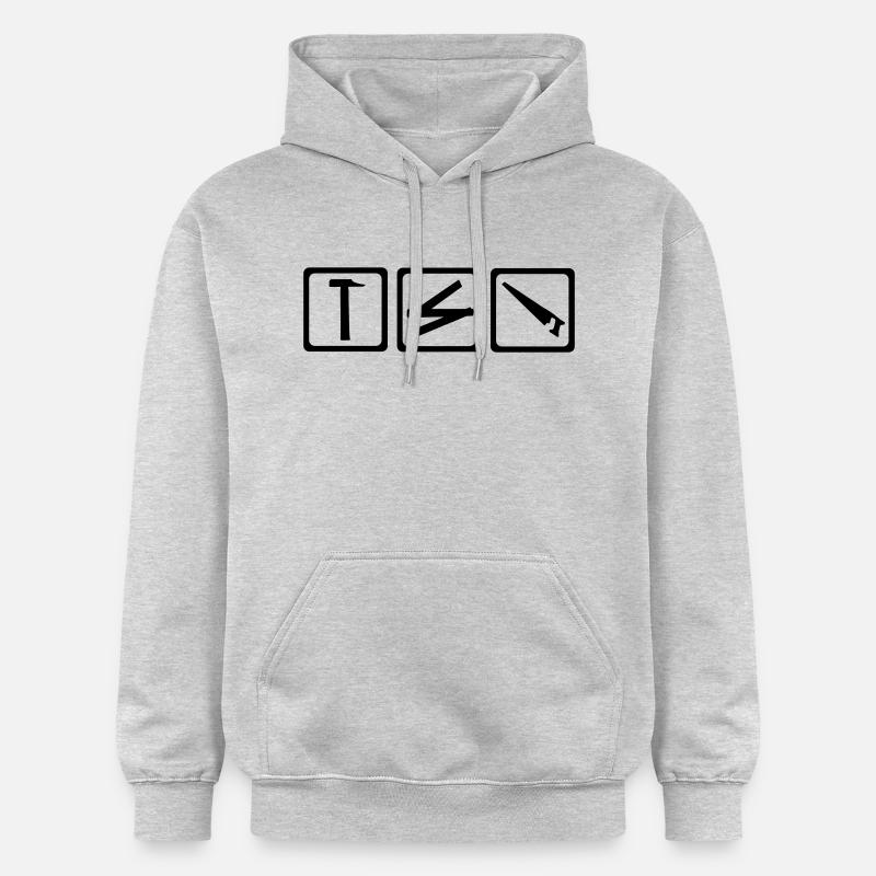 Outil - ouvrier - Sweat à capuche Softstyle® Gildan Unisexe - gris clair chiné