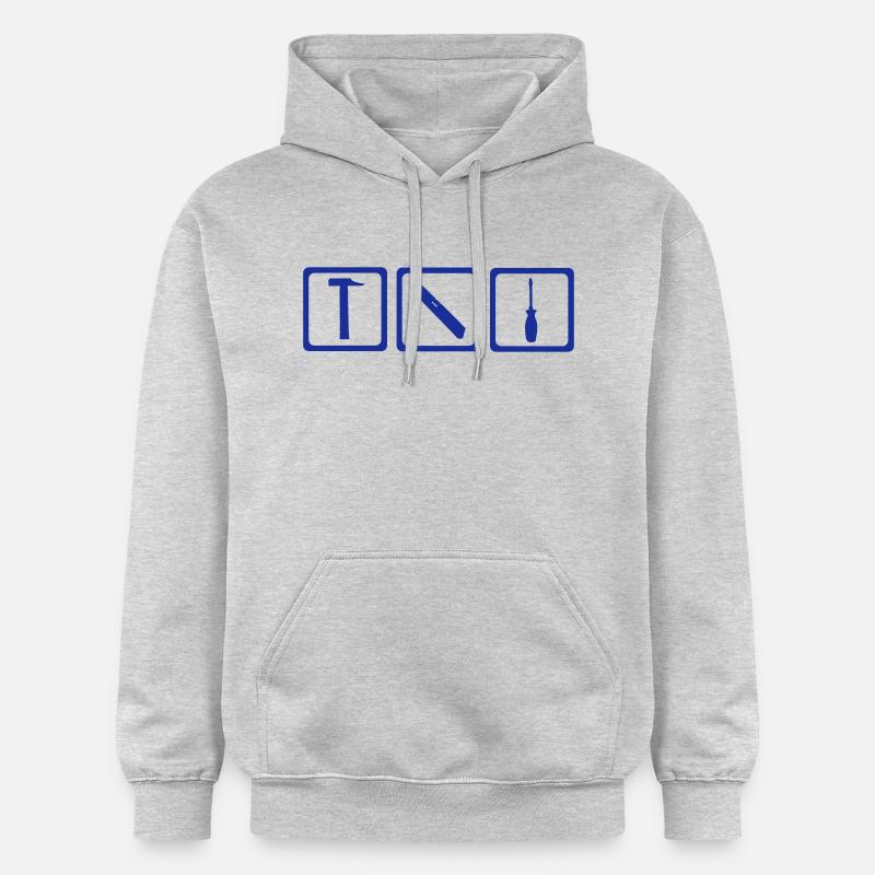 Outil - artisan - Sweat à capuche Softstyle® Gildan Unisexe - gris clair chiné