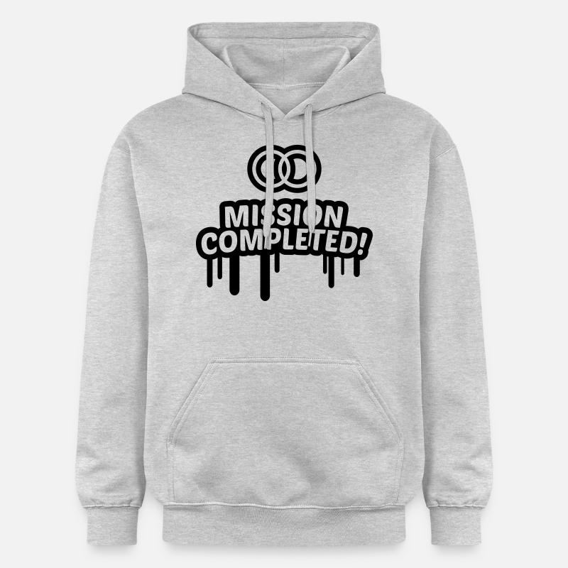 Mission mariage atteint 1,3 c. - Sweat à capuche Softstyle® Gildan Unisexe - gris clair chiné