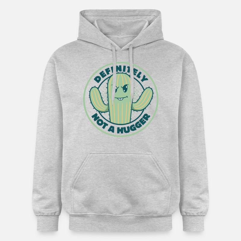 Certainement pas un câlin - Sweat à capuche Softstyle® Gildan Unisexe - gris clair chiné