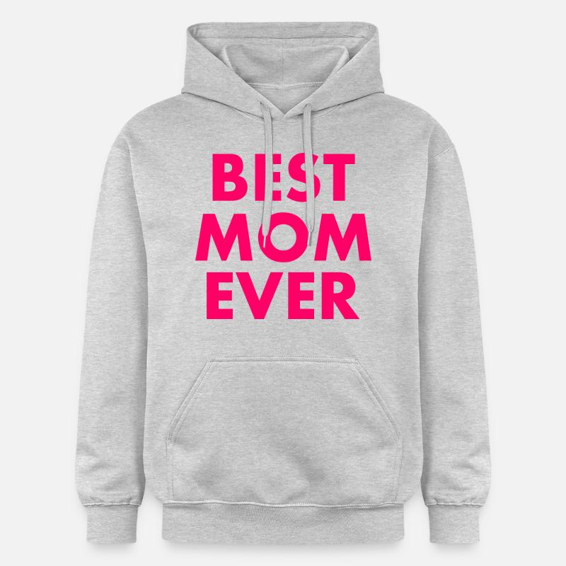 Best mom ever - Sweat à capuche Softstyle® Gildan Unisexe - gris clair chiné