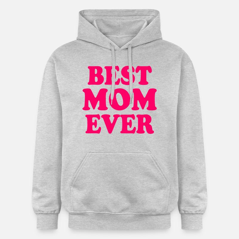 Best mom ever - Sweat à capuche Softstyle® Gildan Unisexe - gris clair chiné