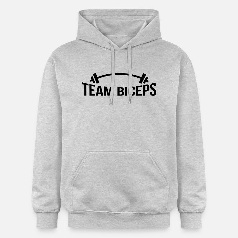 TEAM BICEPS - Sweat à capuche Softstyle® Gildan Unisexe - gris clair chiné