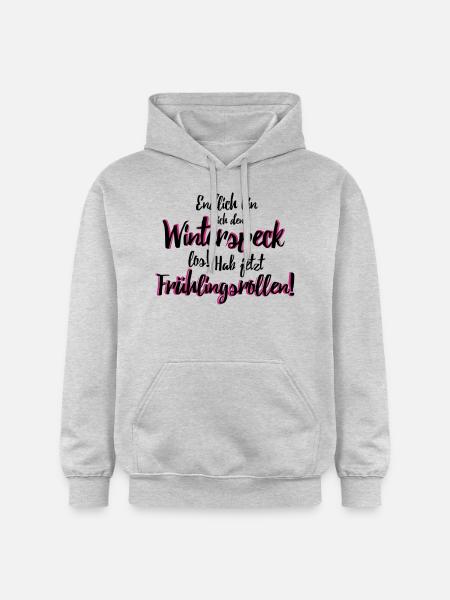 Frühlingsrolle statt Winterspeck - Gildan Unisex Softstyle® Midweight Hoodie - Hellgrau meliert