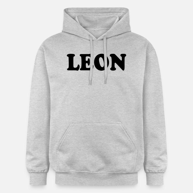 Leon - Sweat à capuche Softstyle® Gildan Unisexe - gris clair chiné
