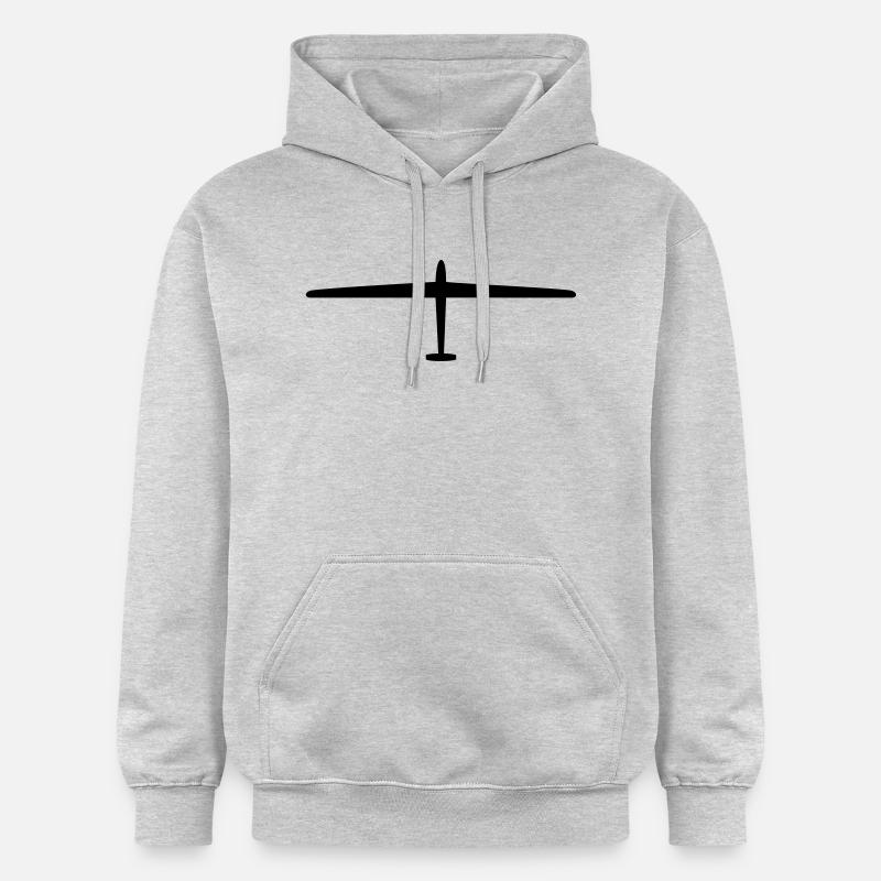 Planeur / / planeur / / Avions / / marin - Sweat à capuche Softstyle® Gildan Unisexe - gris clair chiné
