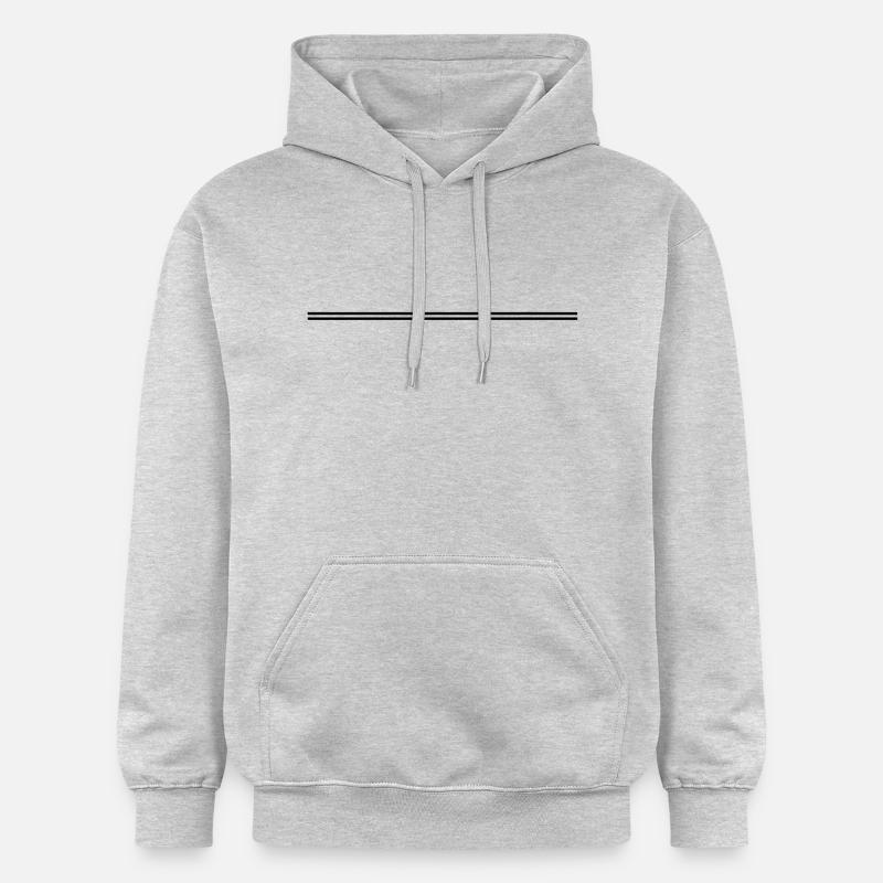 Double ligne - Sweat à capuche Softstyle® Gildan Unisexe - gris clair chiné