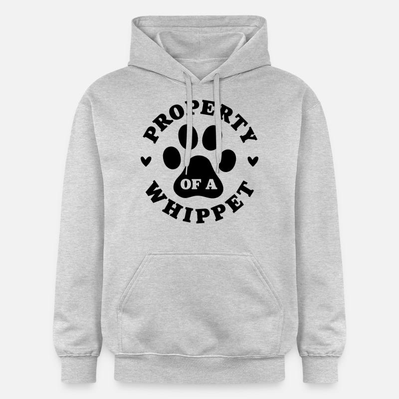 Eigentum eines Whippets - Gildan Unisex Softstyle® Midweight Hoodie - Hellgrau meliert