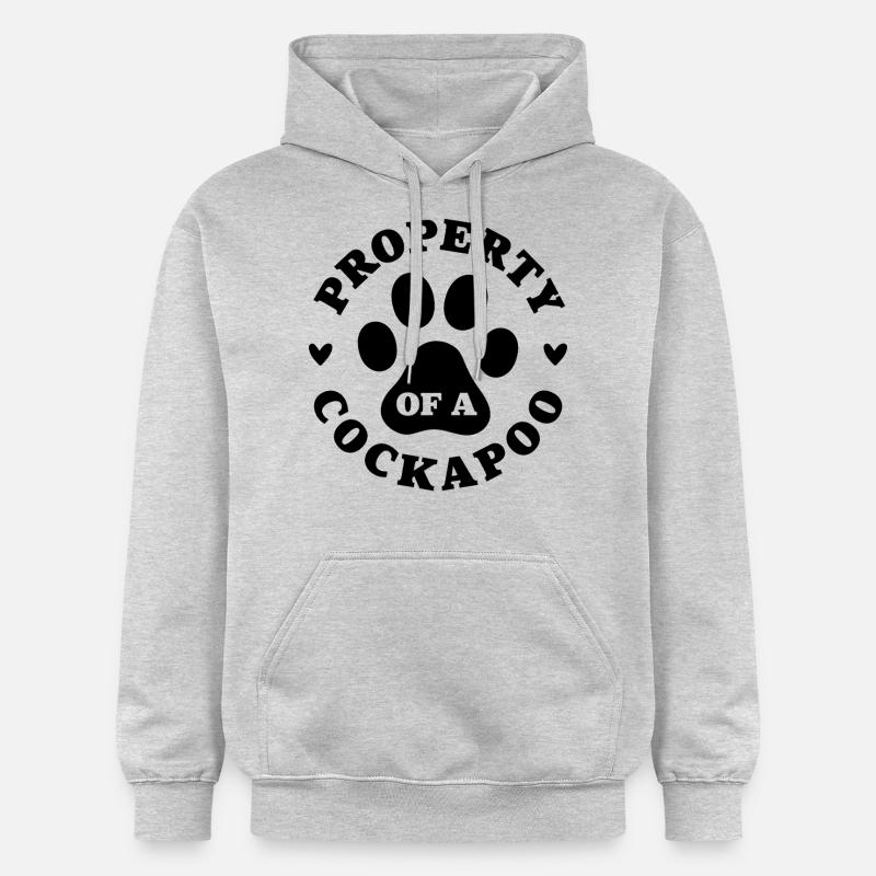 Eigentum eines Cockapoo - Gildan Unisex Softstyle® Midweight Hoodie - Hellgrau meliert