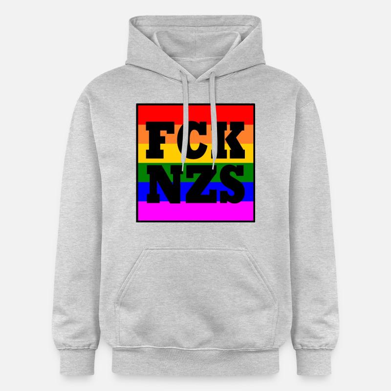 d’afd - Sweat à capuche Softstyle® Gildan Unisexe - gris clair chiné