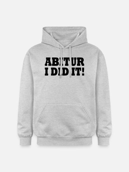Abitur - Gildan Unisex Softstyle® Midweight Hoodie - Hellgrau meliert