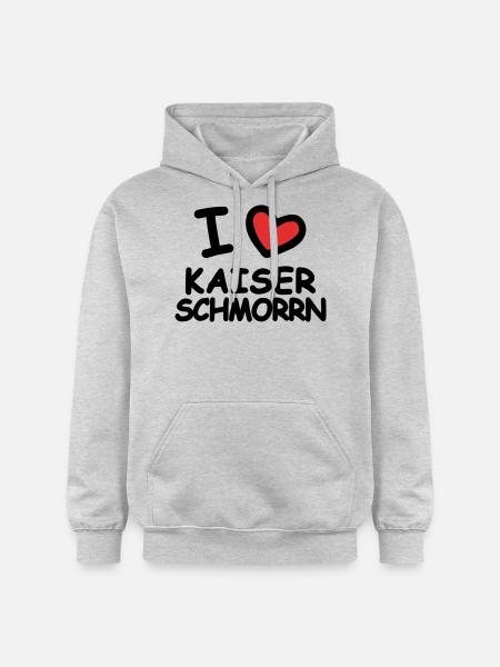 I Love Kaiserschmorrn - Gildan Unisex Softstyle® Midweight Hoodie - light heather grey