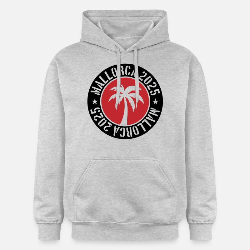 Majorque 2025 - Sweat à capuche Softstyle® Gildan Unisexe - gris clair chiné