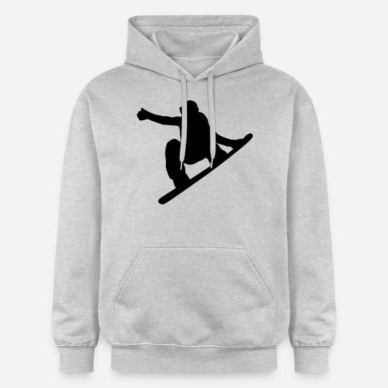 snowboard - Sweat à capuche Softstyle® Gildan Unisexe - gris clair chiné