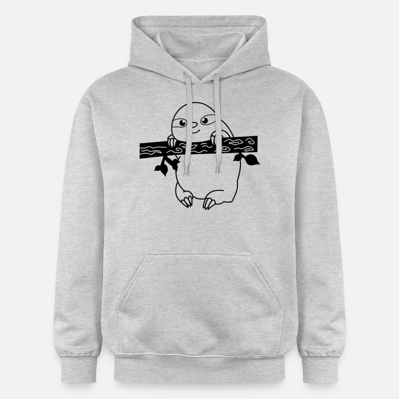 faultier_01 - Sweat à capuche Softstyle® Gildan Unisexe - gris clair chiné